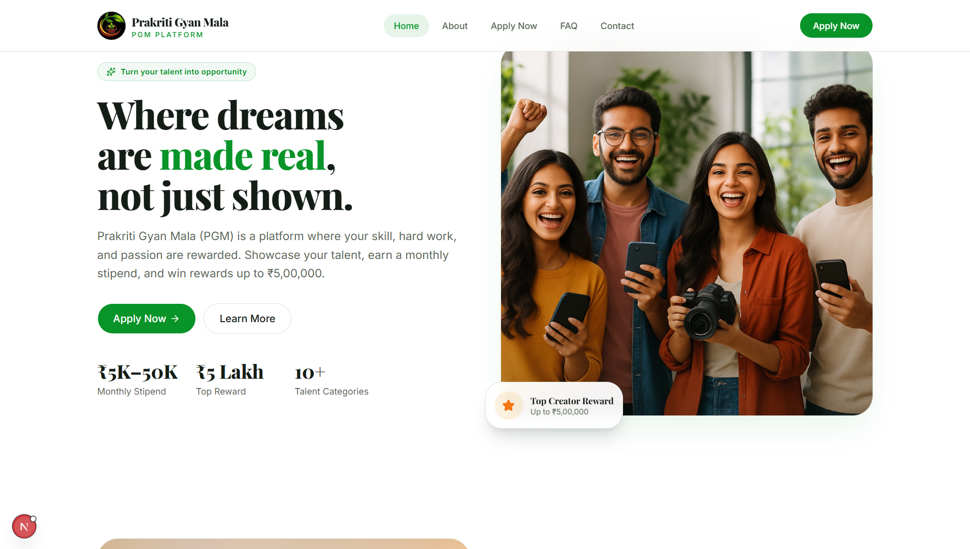 Contest Website - Website Development